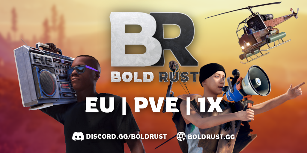 Баннер сервера [EU] Bold Frontier PVE | 100+ Custom Features | Monthly | Activ